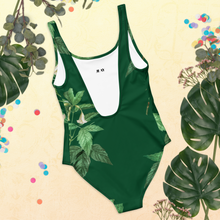 Load image into Gallery viewer, Women's Green One-Piece Swimsuit
