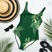 Load image into Gallery viewer, Women's Green One-Piece Swimsuit