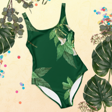 Load image into Gallery viewer, Women's Green One-Piece Swimsuit