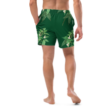 Load image into Gallery viewer, Men's Green Swim Trunks