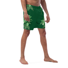 Load image into Gallery viewer, Men's Green Swim Trunks