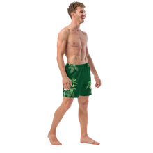 Load image into Gallery viewer, Men's Green Swim Trunks