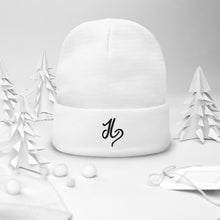 Load image into Gallery viewer, JLay Black Beanie - White Logo