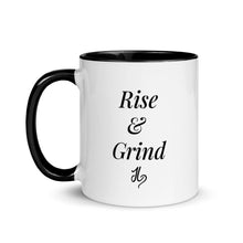 Load image into Gallery viewer, Rise & Grind Mug with Color Inside