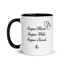 Load image into Gallery viewer, Super Mom Mug with Color Inside