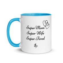 Load image into Gallery viewer, Super Mom Mug with Color Inside