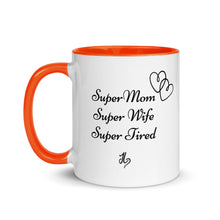 Load image into Gallery viewer, Super Mom Mug with Color Inside