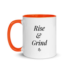 Load image into Gallery viewer, Rise & Grind Mug with Color Inside