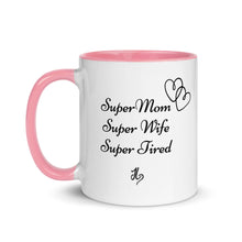 Load image into Gallery viewer, Super Mom Mug with Color Inside
