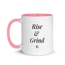 Load image into Gallery viewer, Rise & Grind Mug with Color Inside