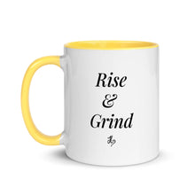 Load image into Gallery viewer, Rise & Grind Mug with Color Inside