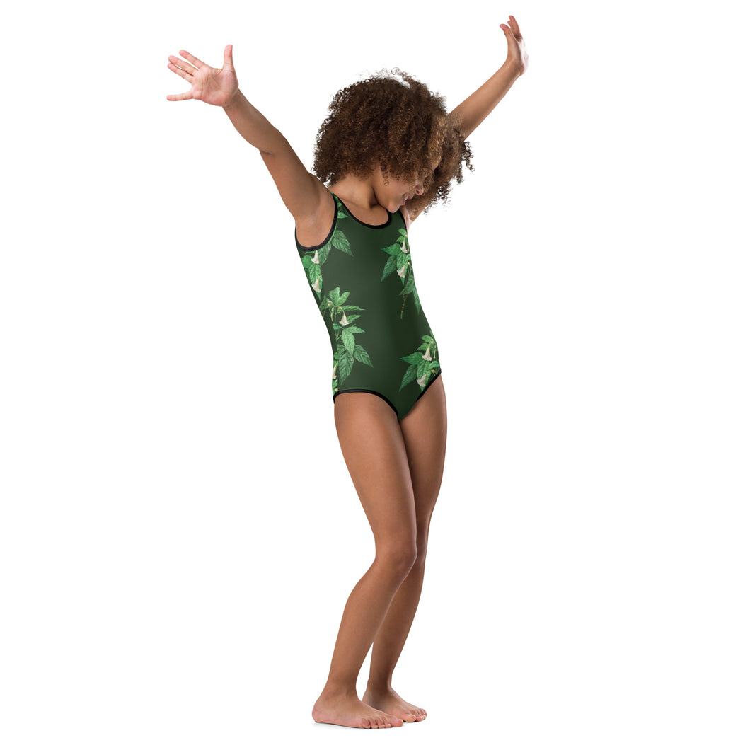 Girl's All-Over Print Kids Swimsuit