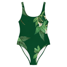 Load image into Gallery viewer, Women's Green One-Piece Swimsuit
