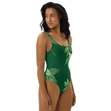 Load image into Gallery viewer, Women's Green One-Piece Swimsuit

