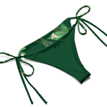 Load image into Gallery viewer, Green All-over print recycled string bikini
