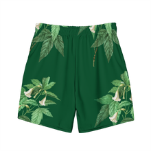 Load image into Gallery viewer, Men's Green Swim Trunks
