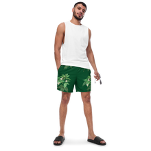 Load image into Gallery viewer, Men's Green Swim Trunks
