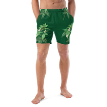 Load image into Gallery viewer, Men's Green Swim Trunks
