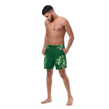 Load image into Gallery viewer, Men's Green Swim Trunks
