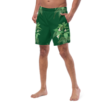 Load image into Gallery viewer, Men's Green Swim Trunks
