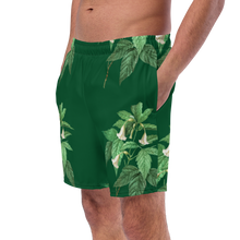 Load image into Gallery viewer, Men's Green Swim Trunks
