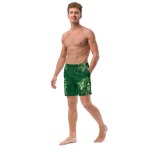 Load image into Gallery viewer, Men's Green Swim Trunks
