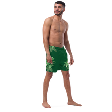 Load image into Gallery viewer, Men's Green Swim Trunks

