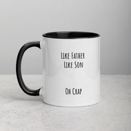 Like Son Father’s Day Mug with Color Inside