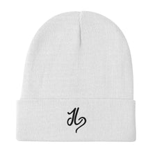 Load image into Gallery viewer, JLay Black Beanie - White Logo
