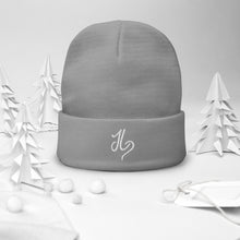 Load image into Gallery viewer, JLay Black Beanie - White Logo
