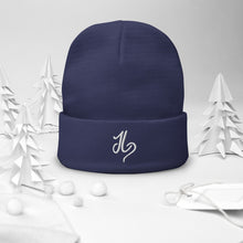 Load image into Gallery viewer, JLay Black Beanie - White Logo
