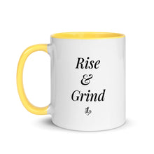 Load image into Gallery viewer, Rise &amp; Grind Mug with Color Inside
